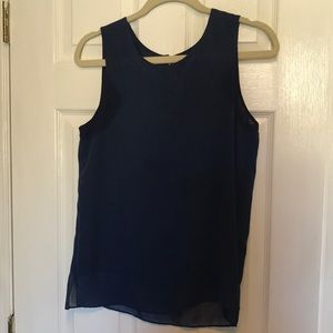 Banana Republic blue blouse sleeveless